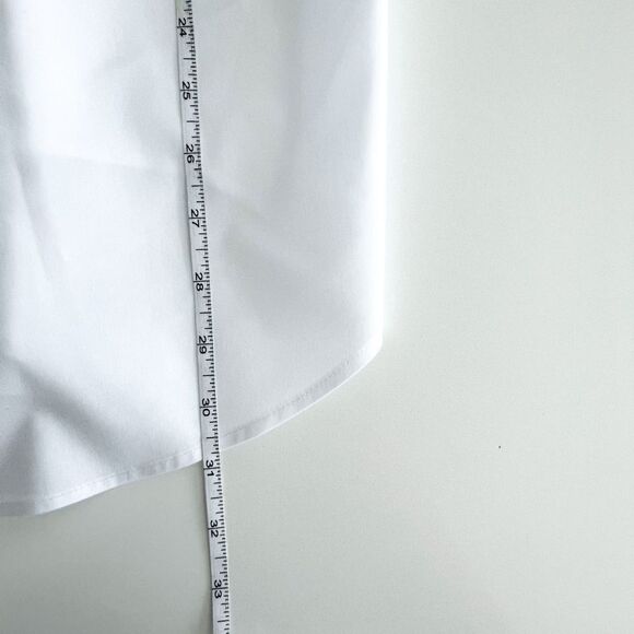 Town & Country Mens Button Down Shirt Long Sleeve Classic Fit White Medium - Picture 5 of 7